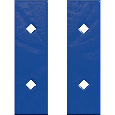 Ekena Millwork Premium Barn Door Hollow Core Plates (set of 2), Blue Ribbon GB6001HCPBR